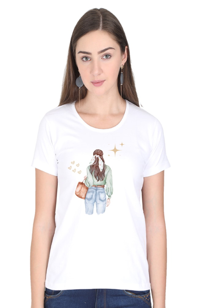 #G015 -Fashionista Girl Graphic Tee