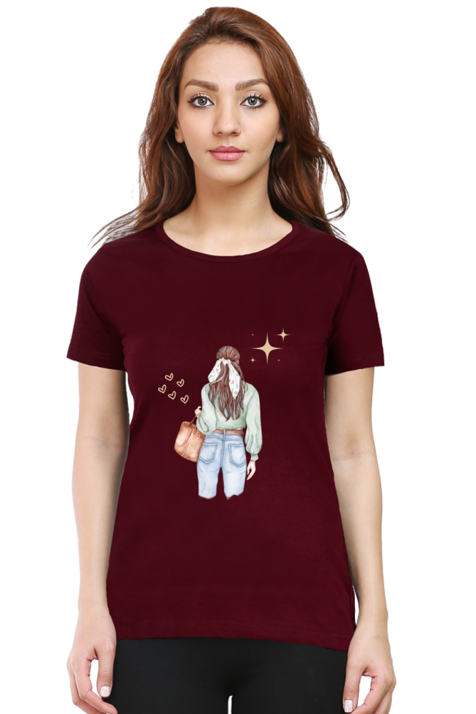 #G015 -Fashionista Girl Graphic Tee