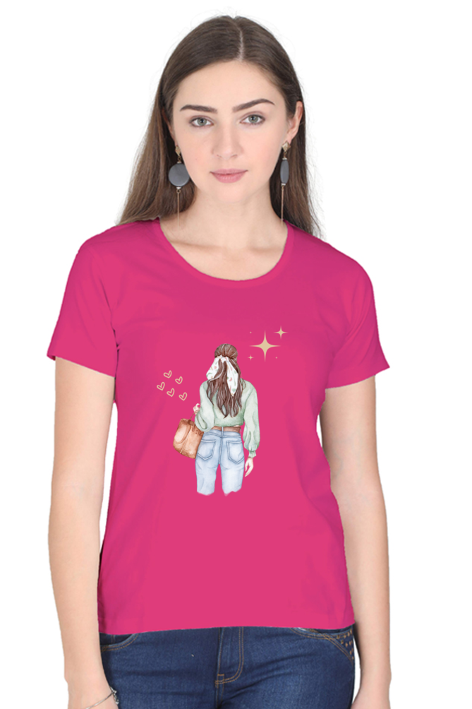 #G015 -Fashionista Girl Graphic Tee