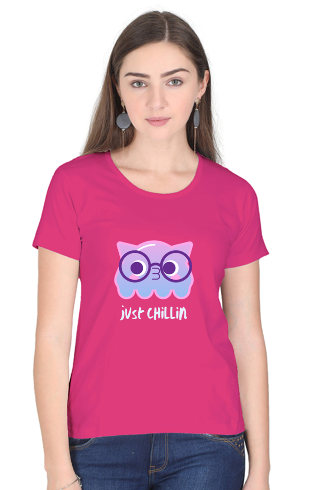 #G009 - Girls Just Chill Owl Tee | Design in Front