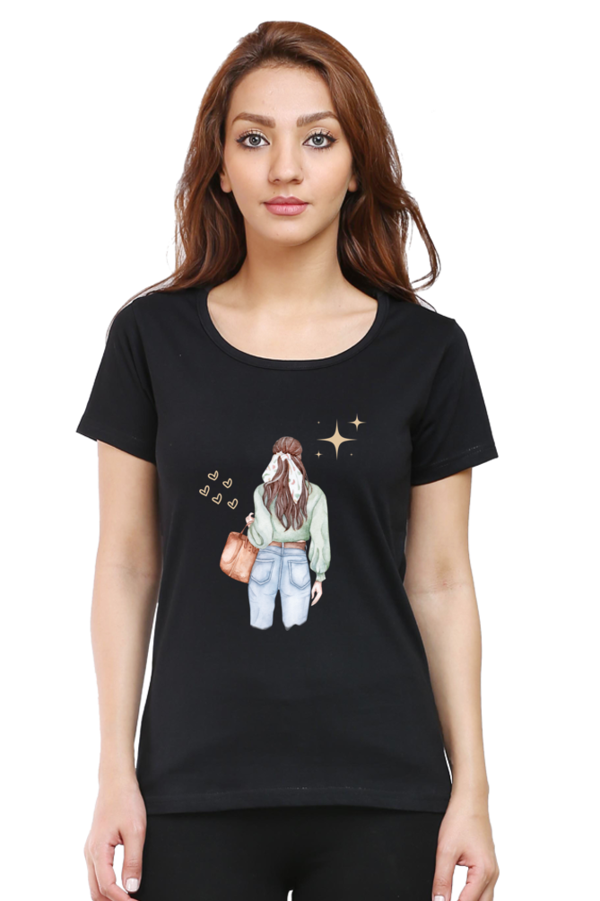 #G015 -Fashionista Girl Graphic Tee