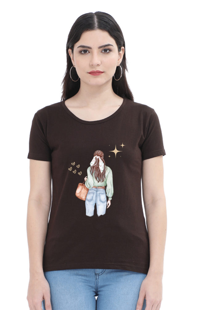 #G015 -Fashionista Girl Graphic Tee