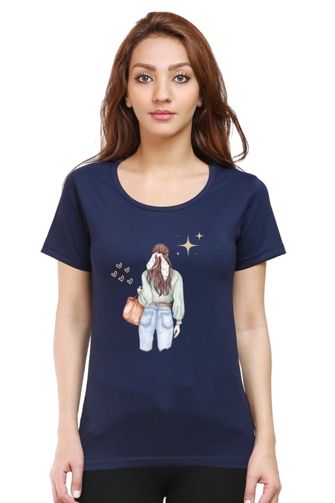 #G015 -Fashionista Girl Graphic Tee