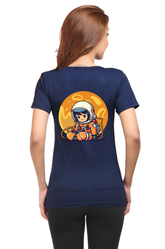 #G013 - Indie Brown Galactic Explorer Tee: Front Signature, Back Adventure!