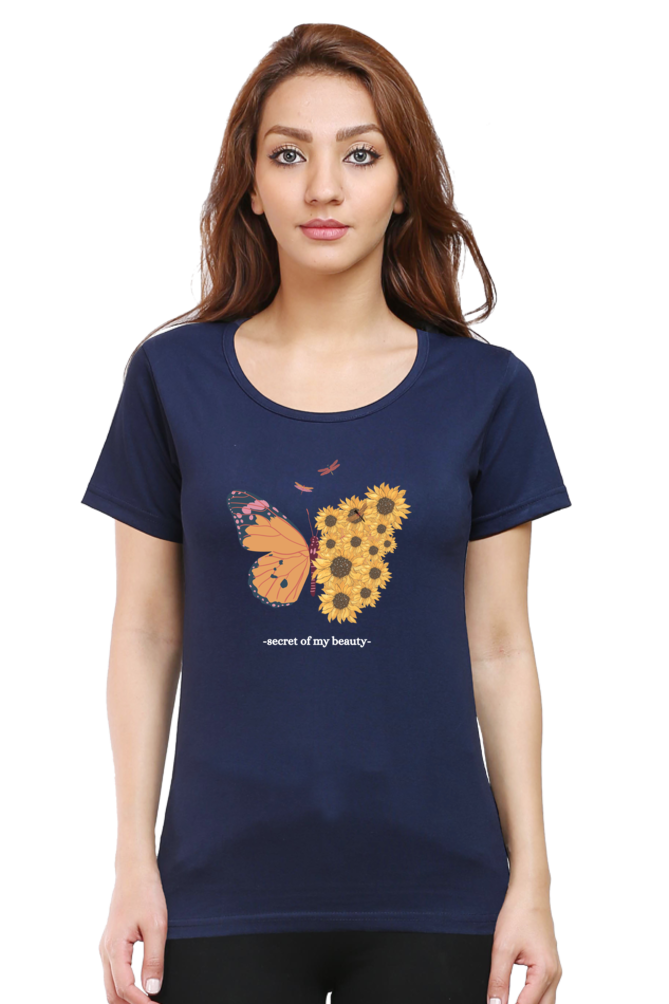 #G018 - 'Secret of My Beauty' Butterfly Tee - Dark Color Special