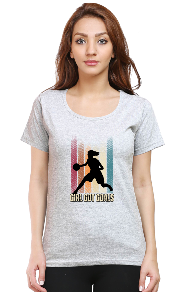 #G010 - Girls Got Goals Tee | Design in Front | Multi Color