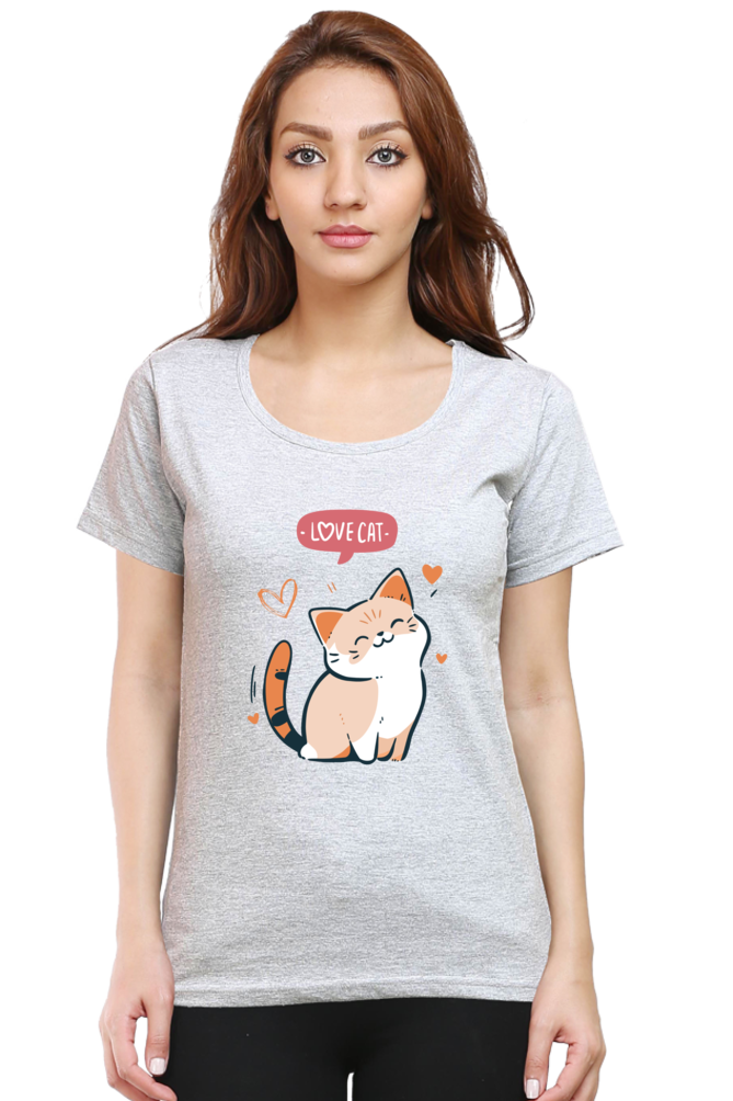 #G002 - Girls Meow Meow Love Cat Tees | Front | Multi Colors